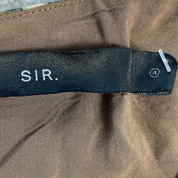 NWT Sir Xanita Floral Asymmetric Cotton Silk Maxi Dress Waist Cut Out Sz AU 4 - Picture 9 of 16